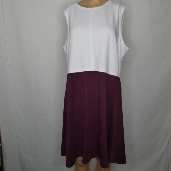 Forever 21 + Plus Size Color Block Mini Dress 2X - Picture 1 of 5